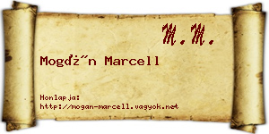 Mogán Marcell névjegykártya